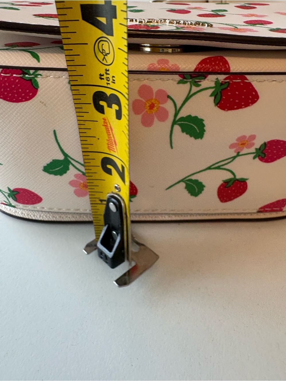 Kate Spade Strawberry Vine Crossbody Saddle Bag - Picture 10 of 13